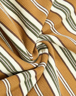 復古撞色條紋短袖