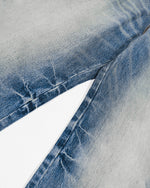 做舊休閑直筒褲