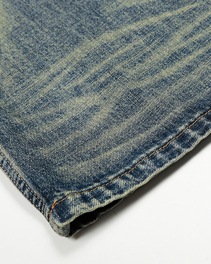 Distressed casual trousers