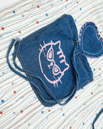 復古條紋休閑褲