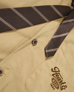 Distressed versatile long-sleeved shirt