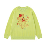 雙肩包玩偶情侶針織衫