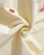 Fake two-piece plaid sweatshirt