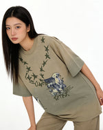 Distressed star short sleeve