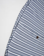 撞色條紋短袖襯衫