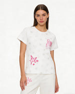 Star print short sleeve