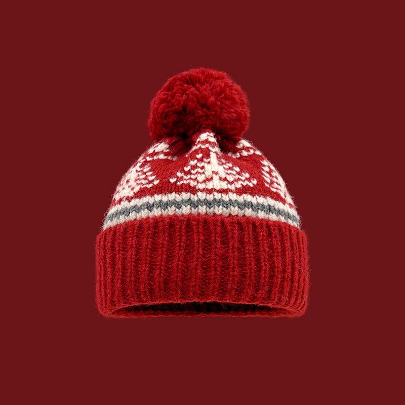 Retro cute knitted hat