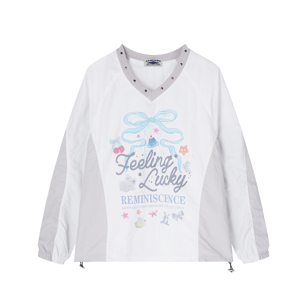 Retro sweet printed long sleeves (women's style)