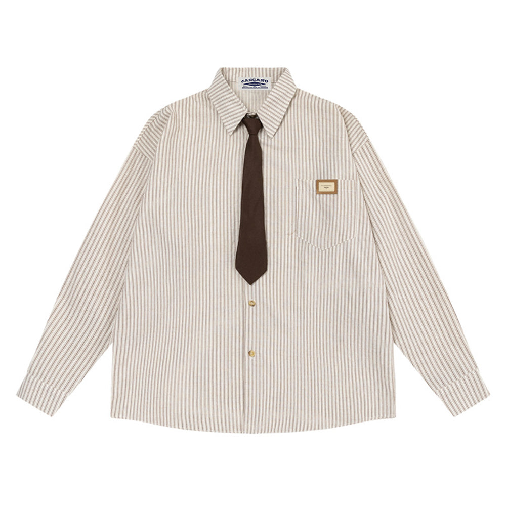 vintage striped tie shirt