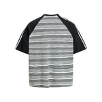 條紋字母短袖