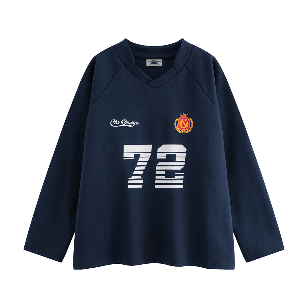 Retro pullover long sleeves