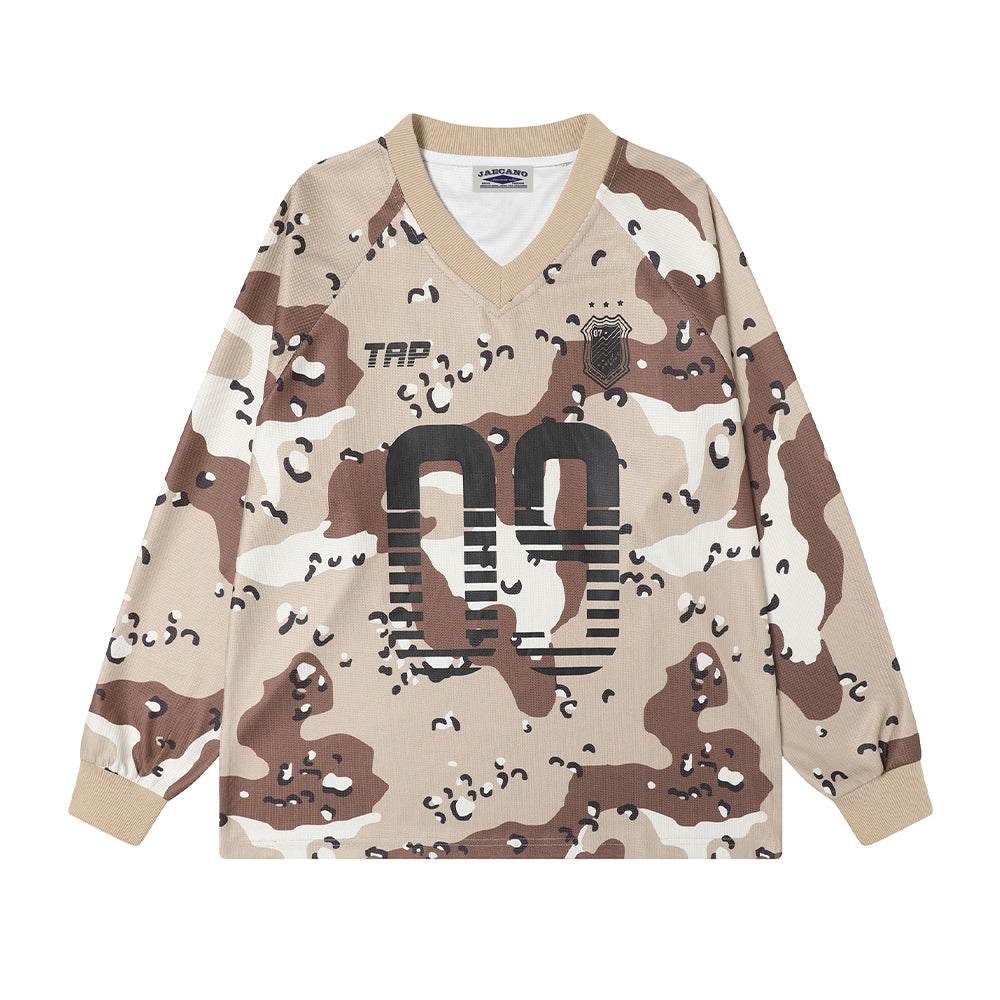 Retro camouflage long sleeves