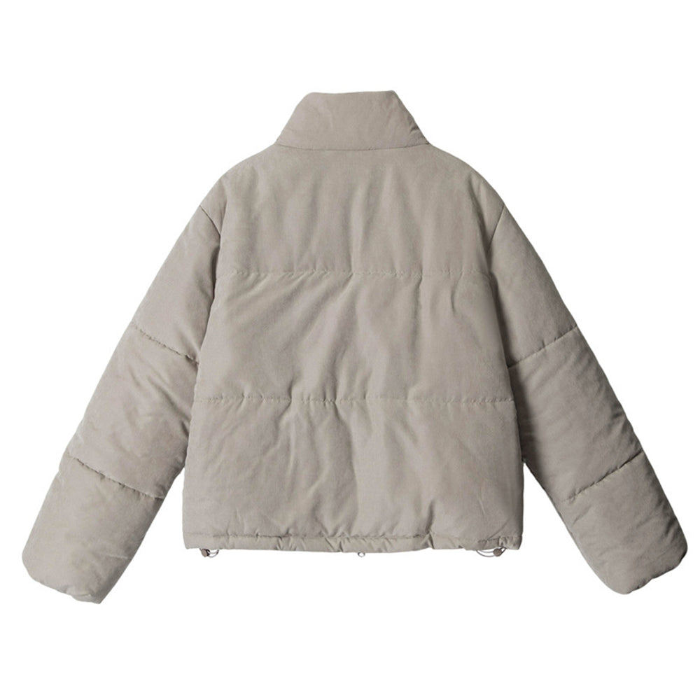 Stand collar couple jacket