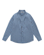 plaid long-sleeved shirt