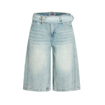 Retro washed all-match shorts