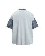 Retro Faux Two-Piece Short-Sleeve