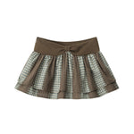 Plaid pleated skirt
