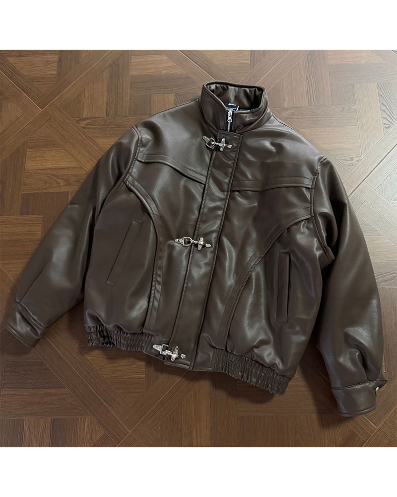 Retro cotton-padded jacket