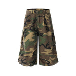 Camouflage cargo shorts