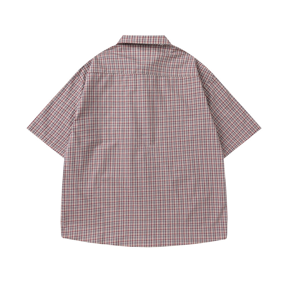 vintage plaid short sleeve shirt