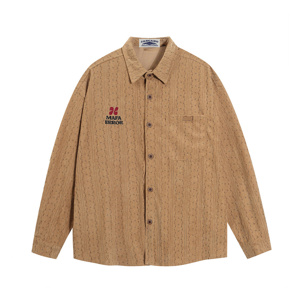 vintage corduroy embroidered shirt