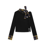 Colorblock slim-fit long sleeves