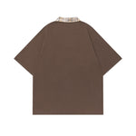 아플리케 문자 짧은 소매