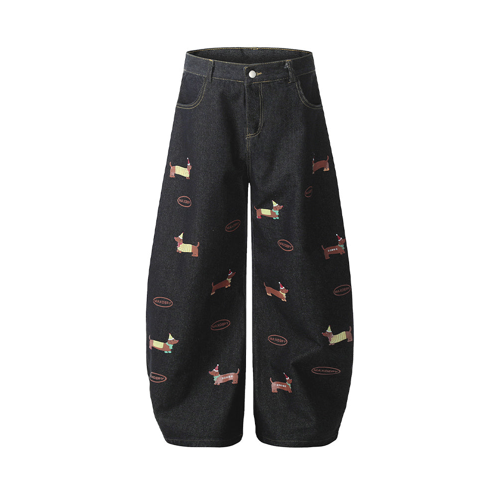 Puppy Print Jeans