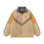 Retro embroidered patchwork jacket