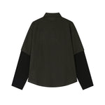 Fake two-piece long-sleeved shirt