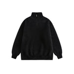 簡約半拉鏈針織衛衣