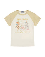 Retro contrast short sleeves