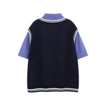 레트로 가짜 투피스 반팔