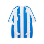 세로줄무늬 커플 반팔