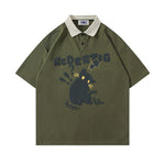 American retro kitten short sleeves