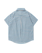 Heart-embroidered short-sleeved shirt (women's)