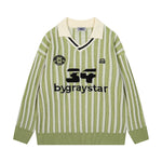 街頭polo領百搭情侶襯衫