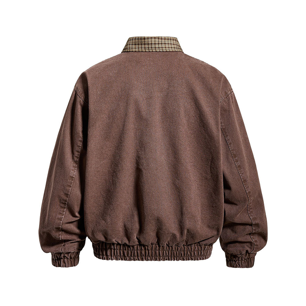 Stitched contrasting color couple's jacket