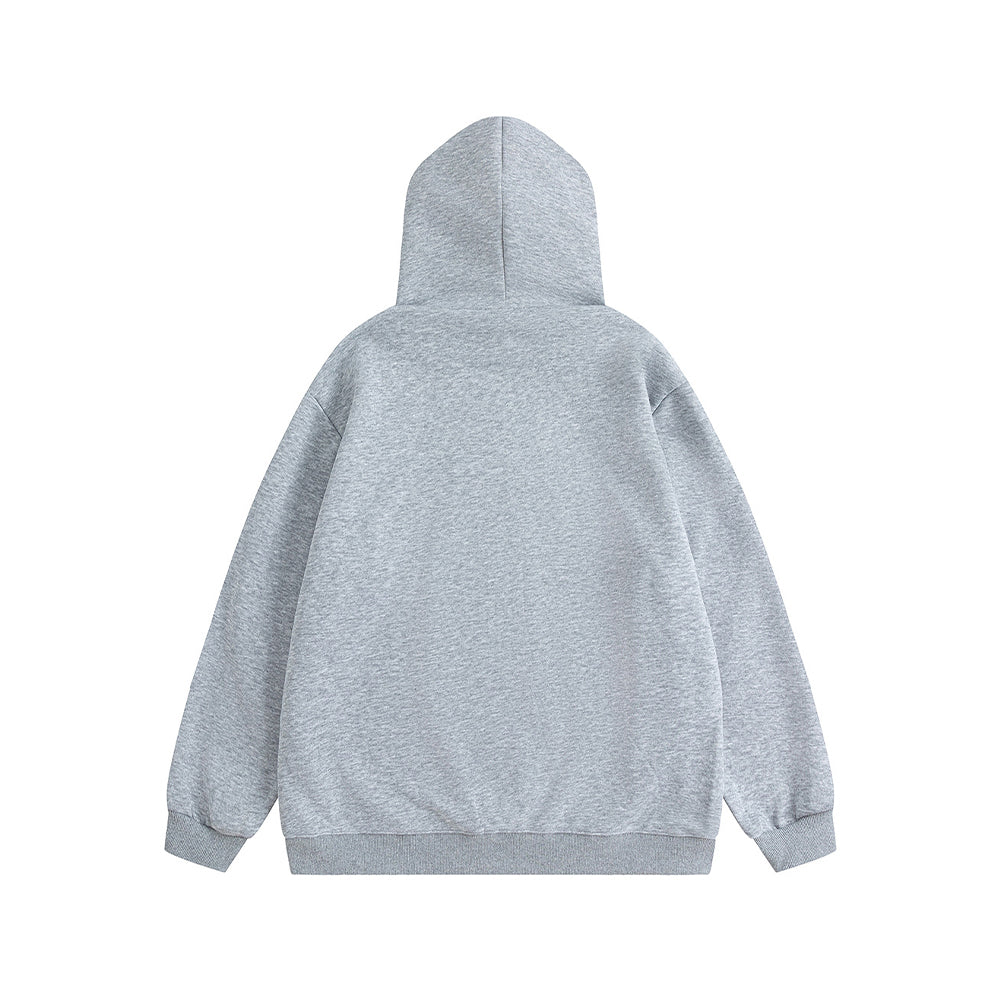 애플 레터 프린트 후드티