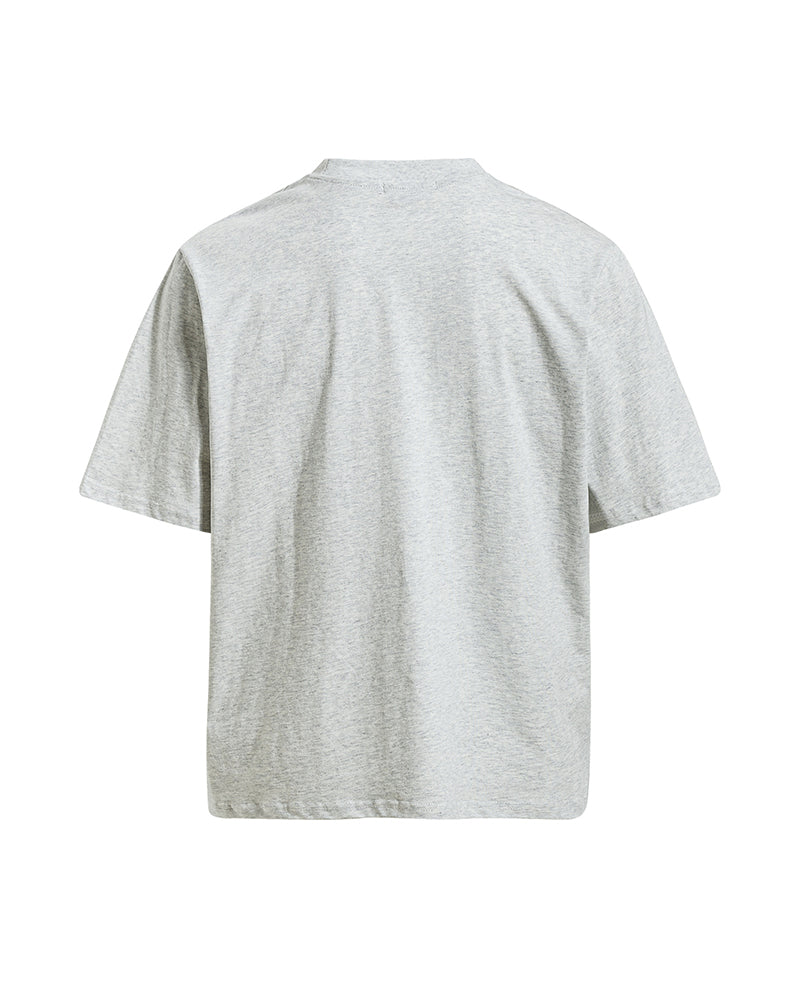 Retro distressed short-sleeved shirt