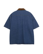 Cartoon Embroidered Short-Sleeve Shirt