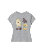 スリムフィット ベア 半袖Tシャツ