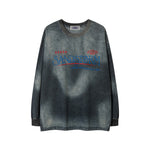 復古扎染刺綉牛仔衛衣