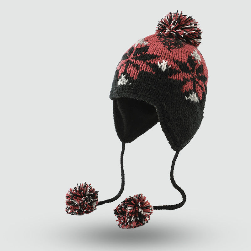 Cute thickened knitted hat