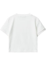 Letter embroidered short sleeves