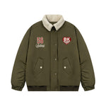 Retro simple cotton jacket