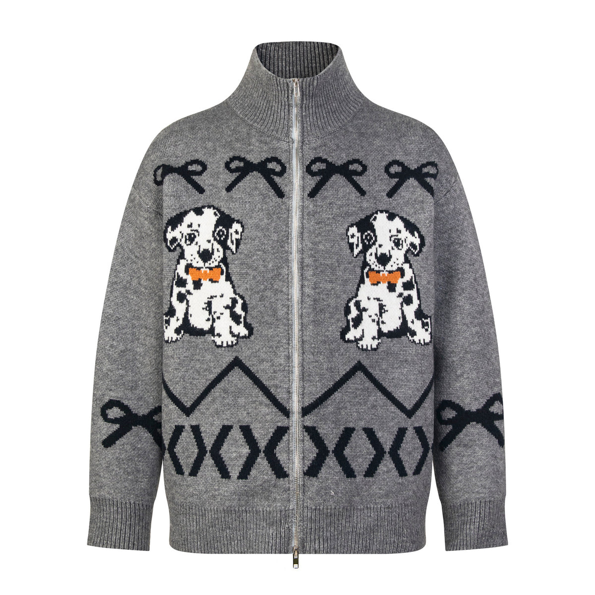 Fun dog cardigan sweater