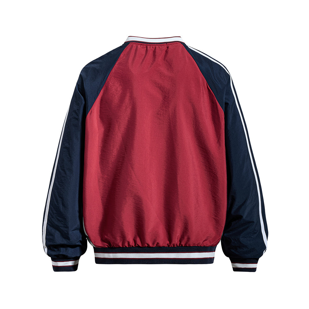 Retro contrast color sweatshirt