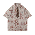 Vintage tie-dye short-sleeved shirt