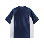 Contrast color short sleeves